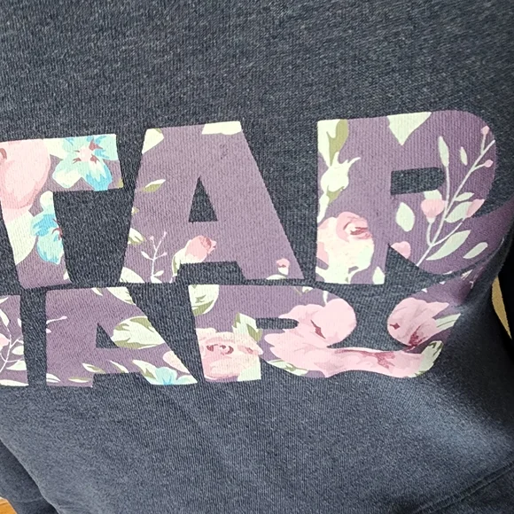 Star Wars Blue Graphic Crop Long Sleeve Sweatshirt - Picture 2 of 5